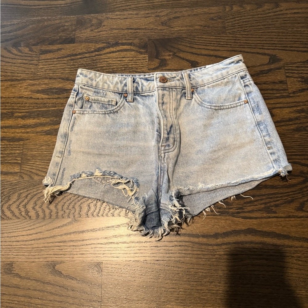 Women's Light Blue Denim Shorts